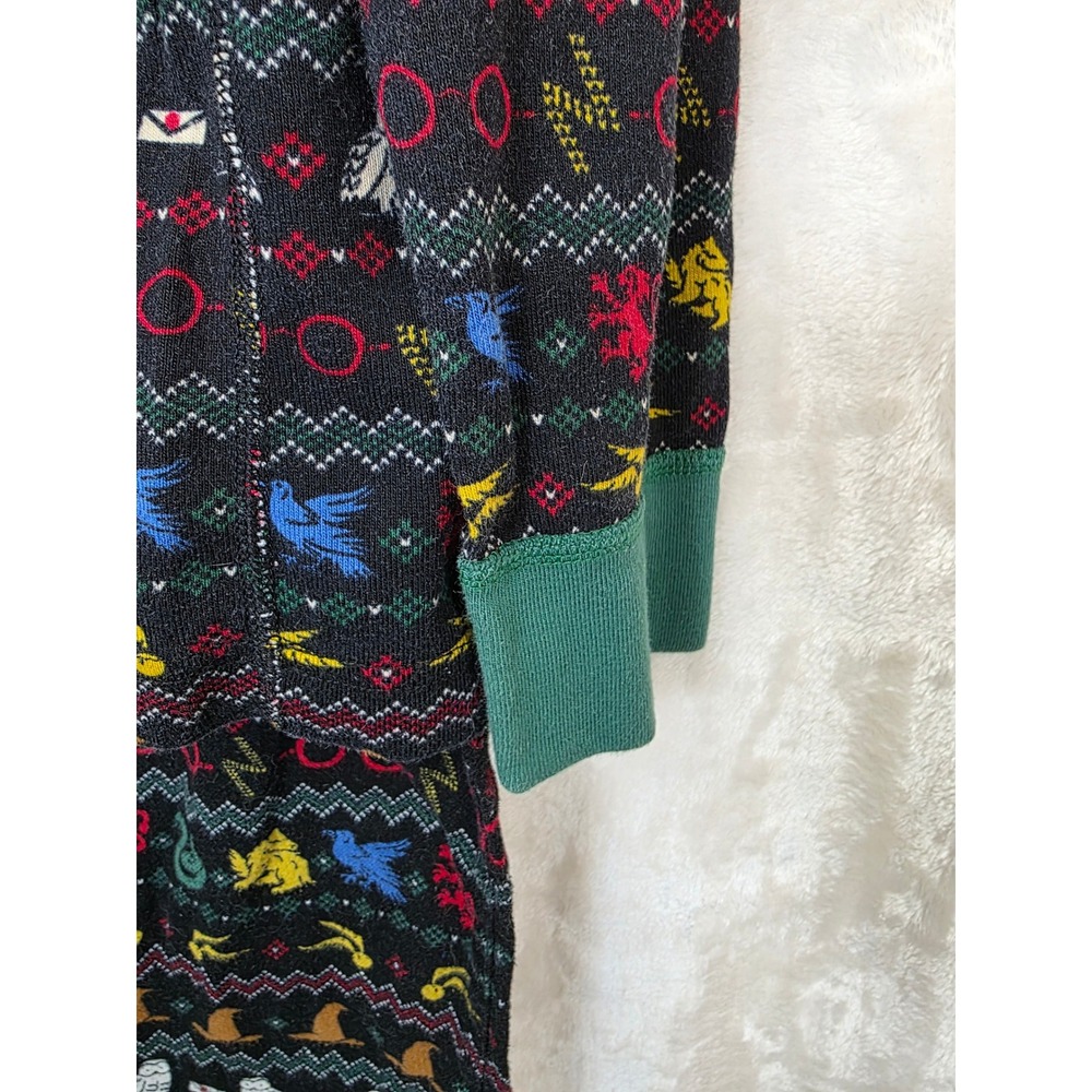 Hanna Andersson Harry Potter Organic Cotton Pajama Set Large Fair Isle Wizarding - Picture 6 of 12